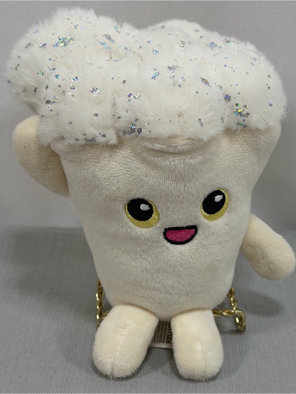 Kellytoy Living on the Veg Stevie Mushroom Plush Stuffed Toy White 8" Series 1